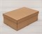 Коробка из плотного картона, 33,5х22х11,5 см, крышка-дно, крафт - фото 5457