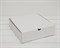 Коробка для пирога, 23х23х7 см из плотного картона, белая - фото 6341