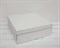 Коробка из плотного картона, 33х31х11,5 см, крышка-дно, белая - фото 6355
