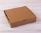 Коробка для пирога, 30х30х6 см из плотного картона, крафт - фото 7540