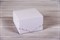 Коробка для капкейков/маффинов на 4 шт, с кружевом, 17х17х11 см, белая - фото 7638